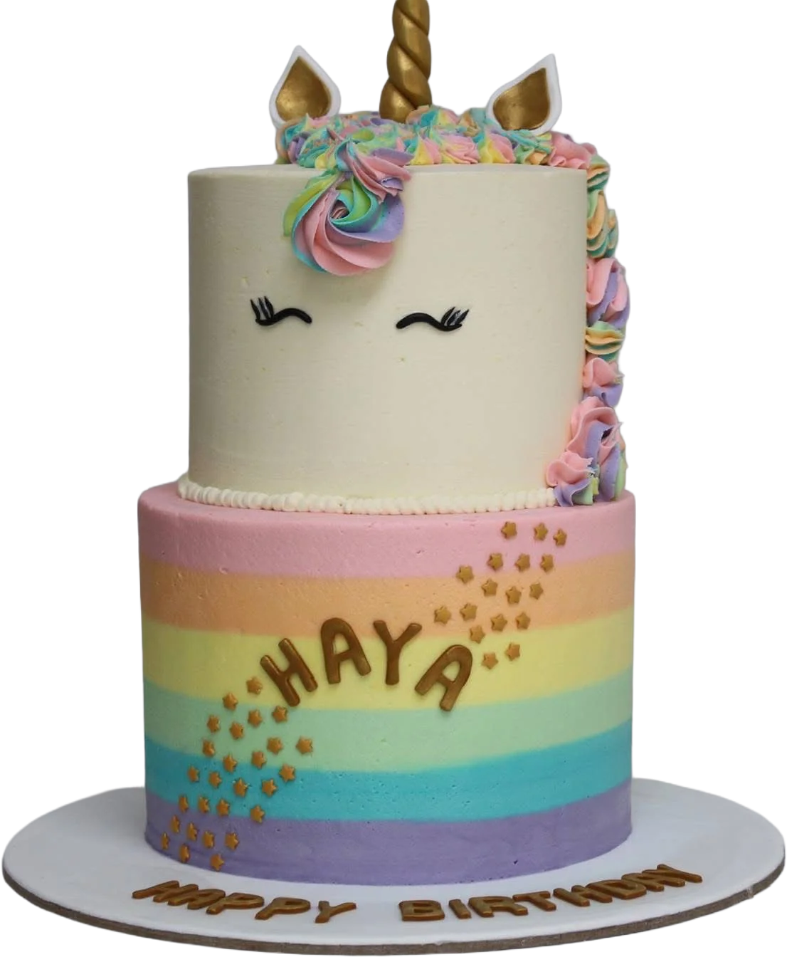Rainbow Unicorn Cake